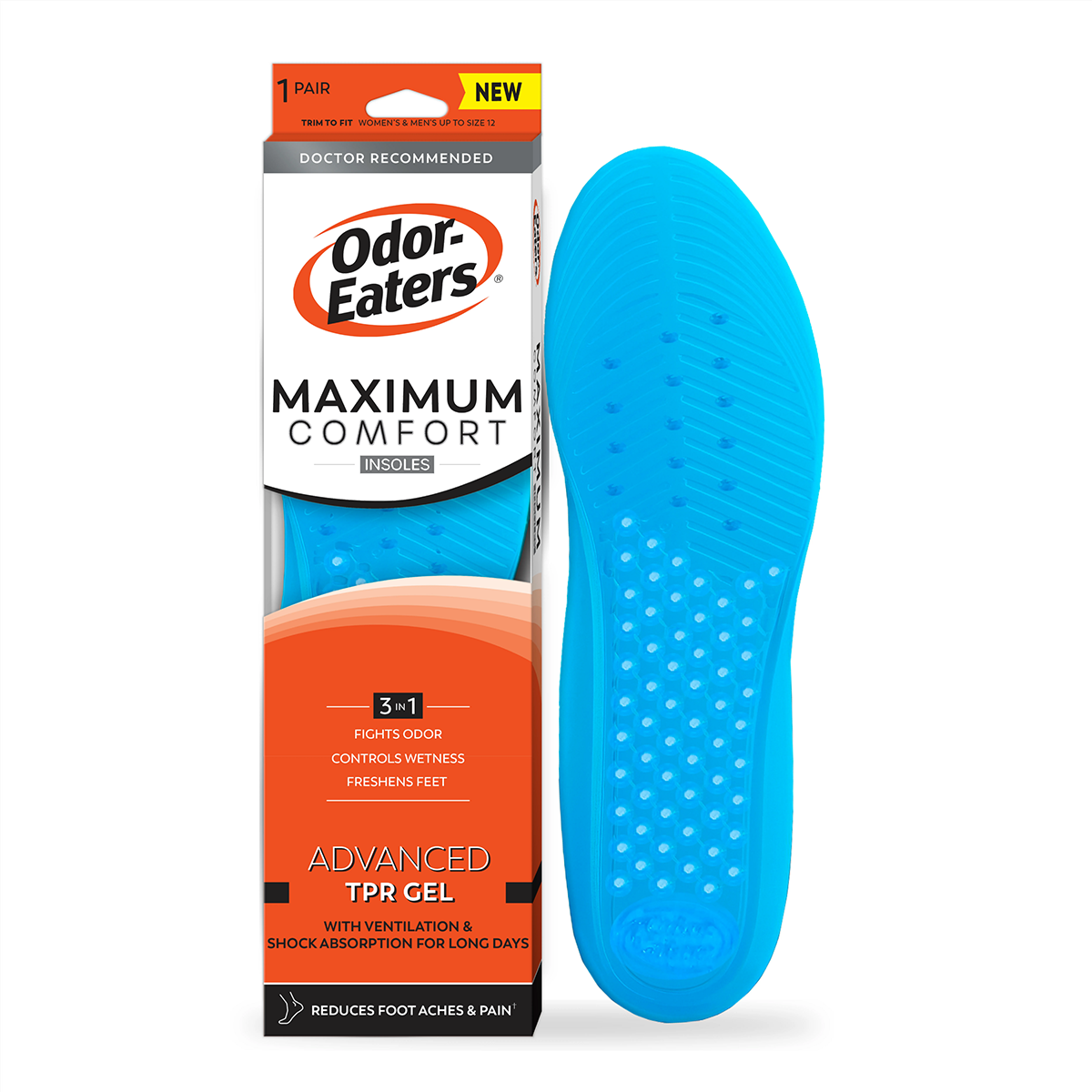 Odor-Eaters Maximum Comfort Insoles - Learn More